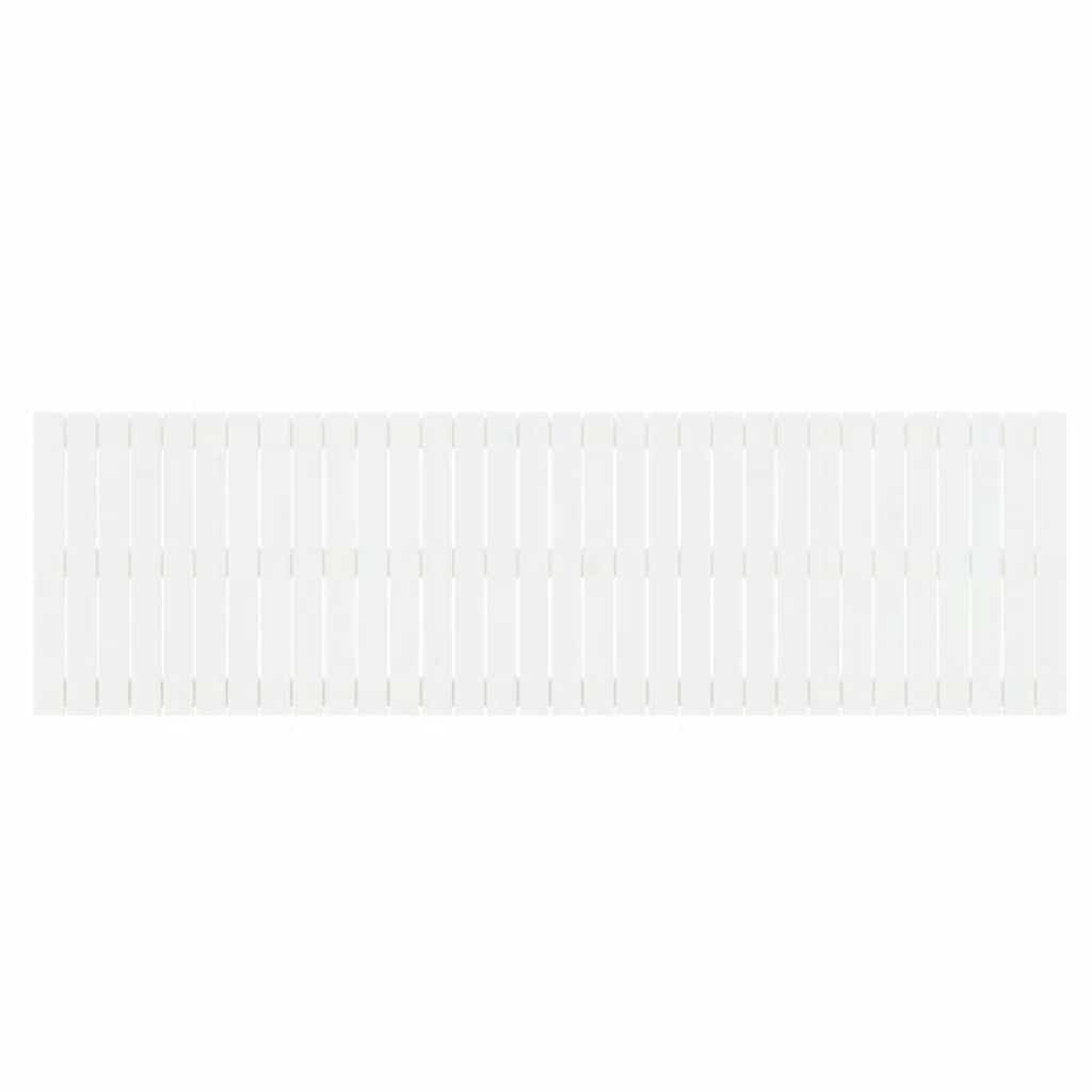 sengegavl 204x3x60 cm massivt fyrretræ hvid