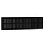 sengegavl 204x3x60 cm massivt fyrretræ sort