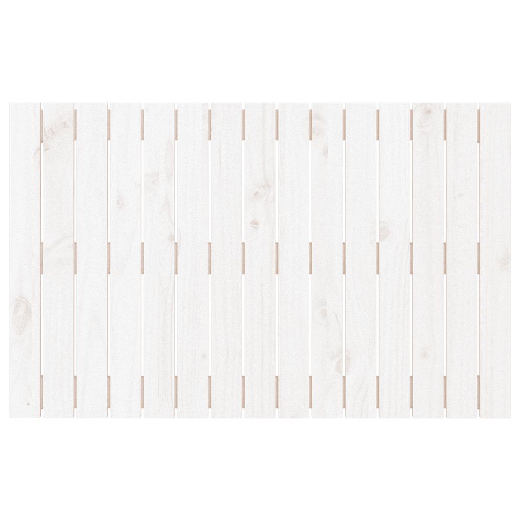 sengegavl 95,5x3x60 cm massivt fyrretræ hvid
