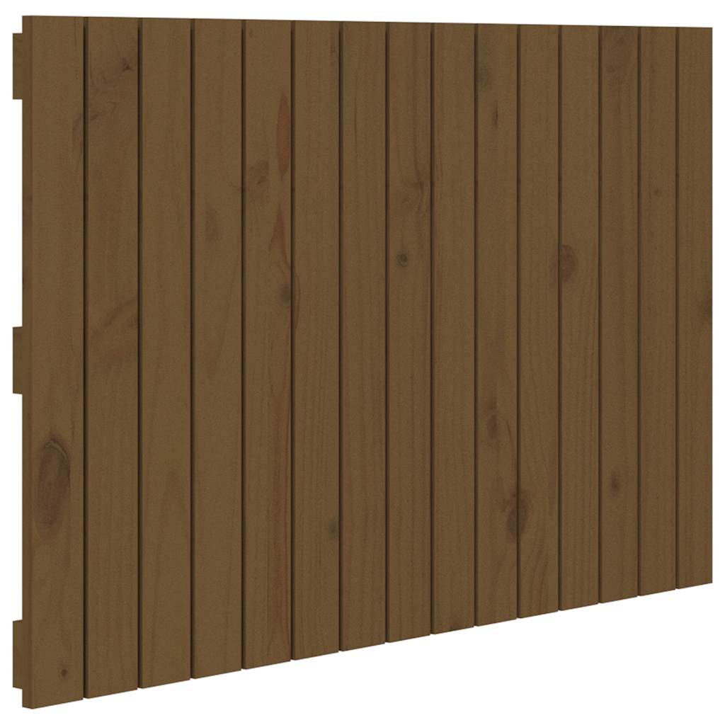 sengegavl 95,5x3x60 cm massivt fyrretræ gyldenbrun