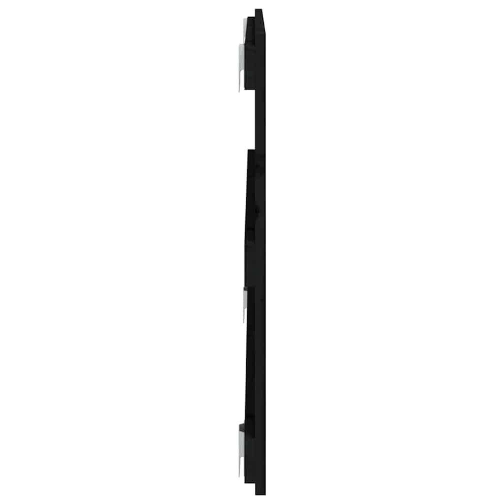 sengegavl 95,5x3x60 cm massivt fyrretræ sort