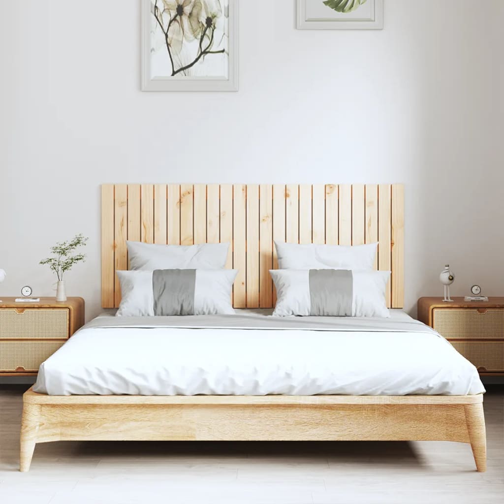 sengegavl 147x3x60 cm massivt fyrretræ