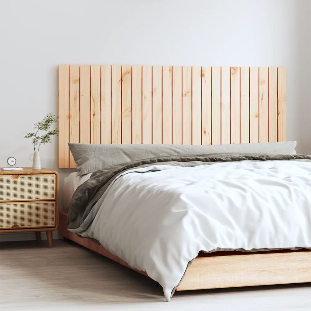 sengegavl 147x3x60 cm massivt fyrretræ