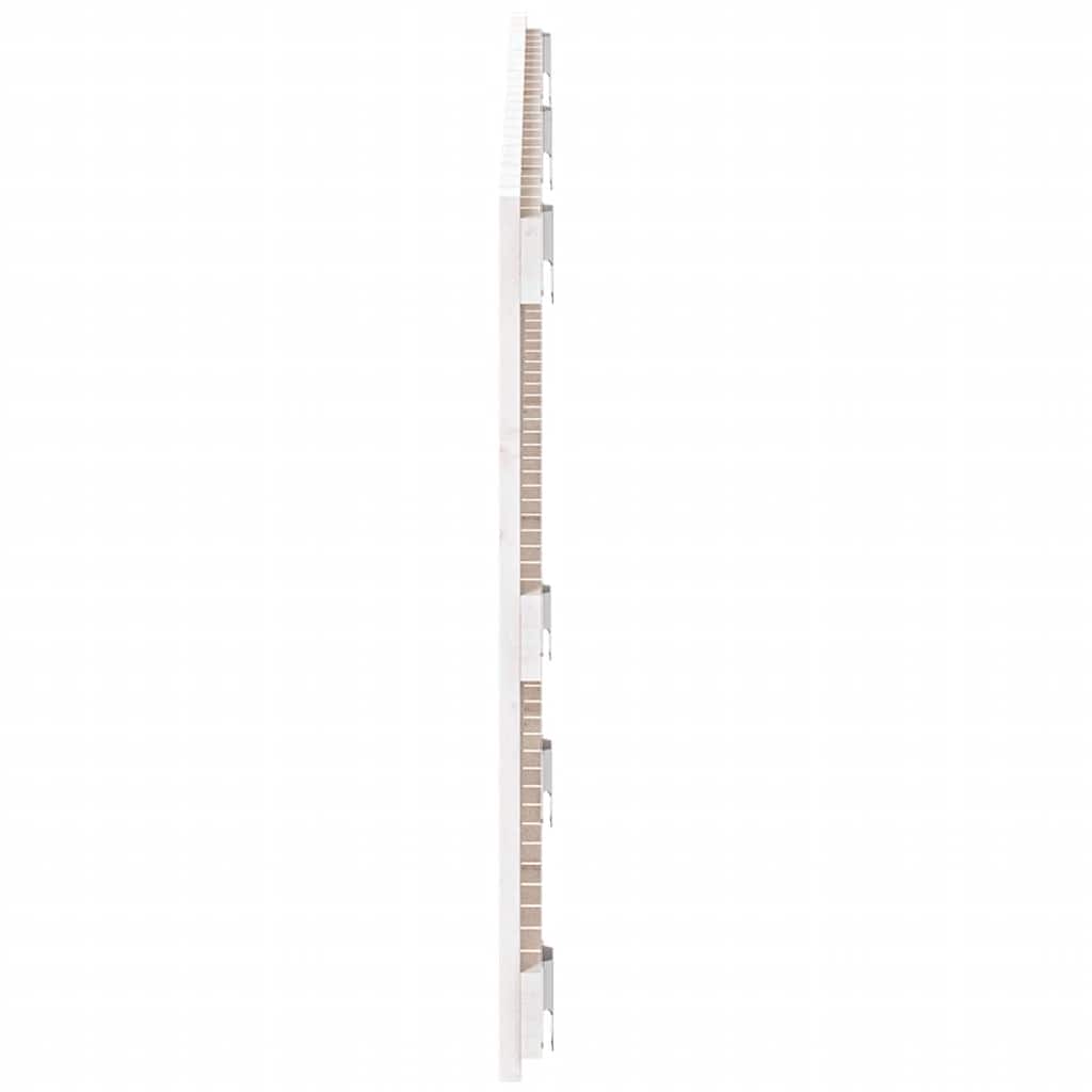 sengegavl 147x3x60 cm massivt fyrretræ hvid