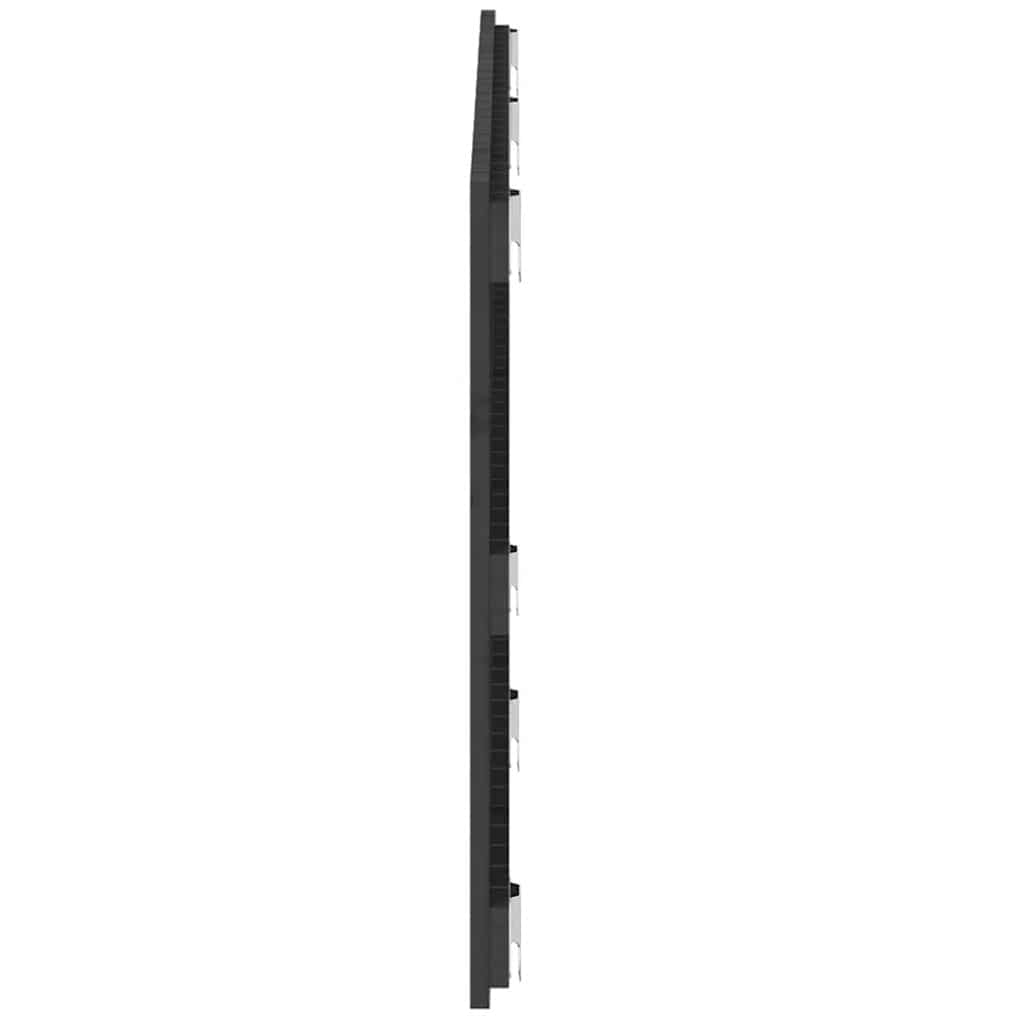 sengegavl 147x3x60 cm massivt fyrretræ grå
