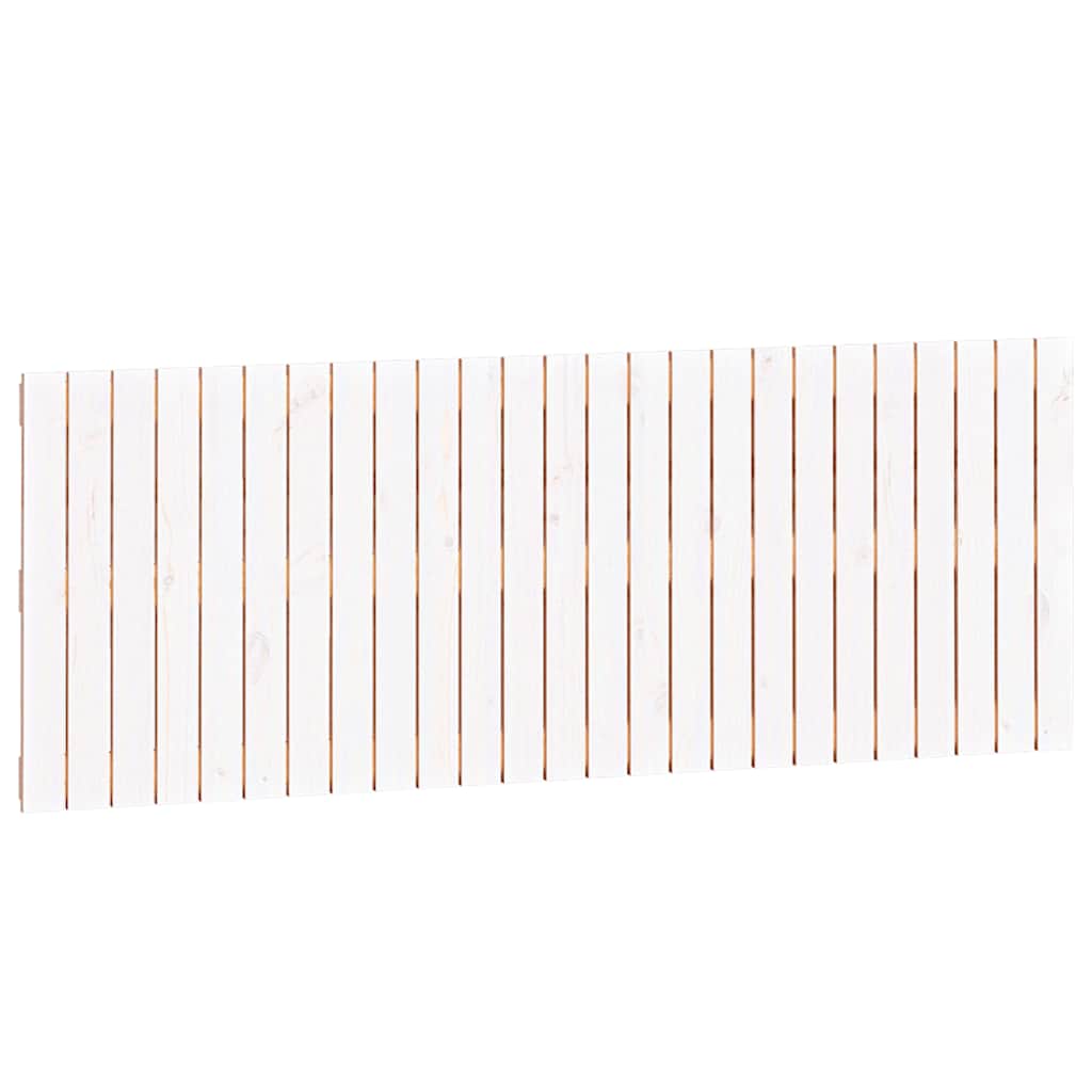 sengegavl 159,5x3x60 cm massivt fyrretræ hvid