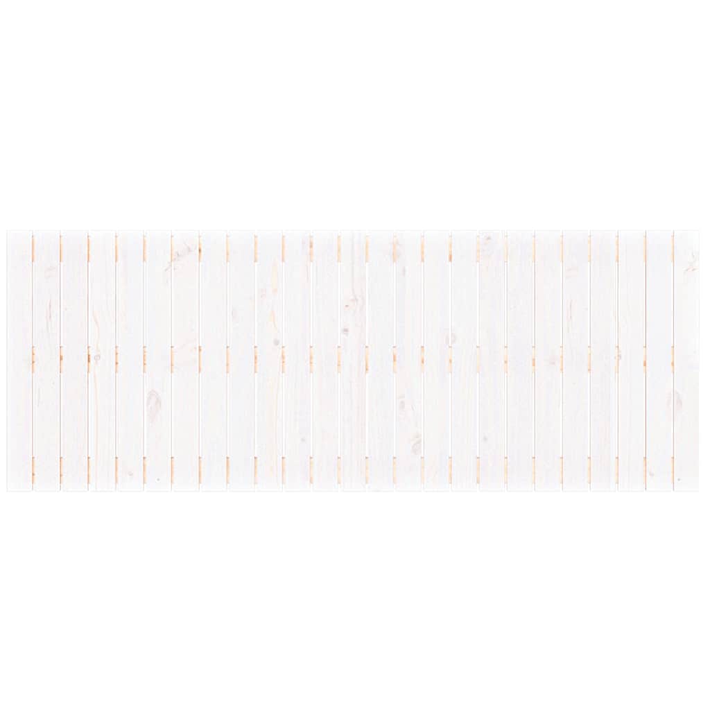 sengegavl 159,5x3x60 cm massivt fyrretræ hvid