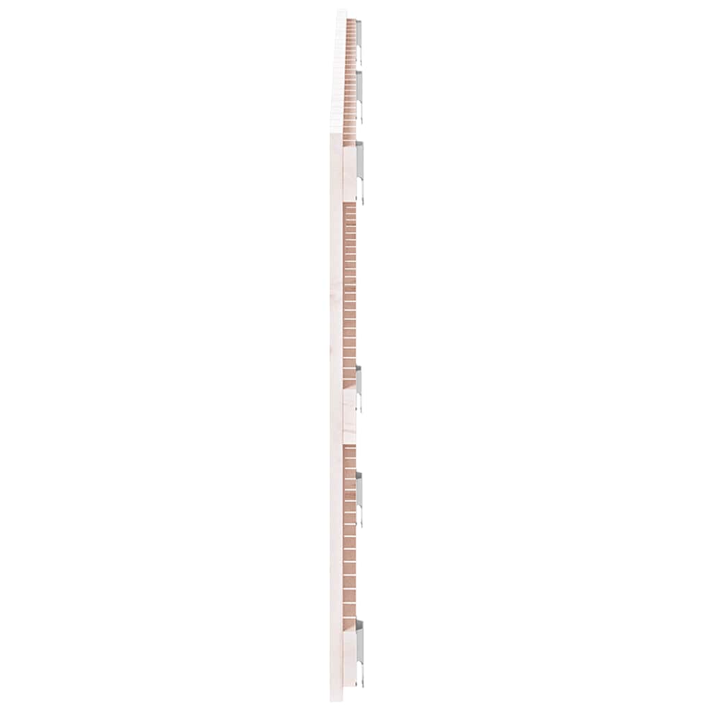 sengegavl 159,5x3x60 cm massivt fyrretræ hvid
