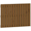 sengegavl 82,5x3x60 cm massivt fyrretræ gyldenbrun