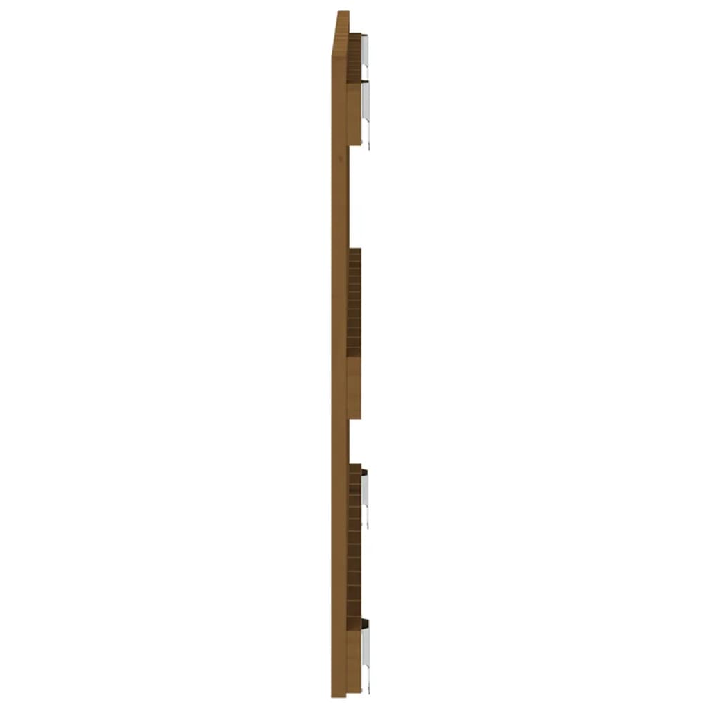 sengegavl 82,5x3x60 cm massivt fyrretræ gyldenbrun