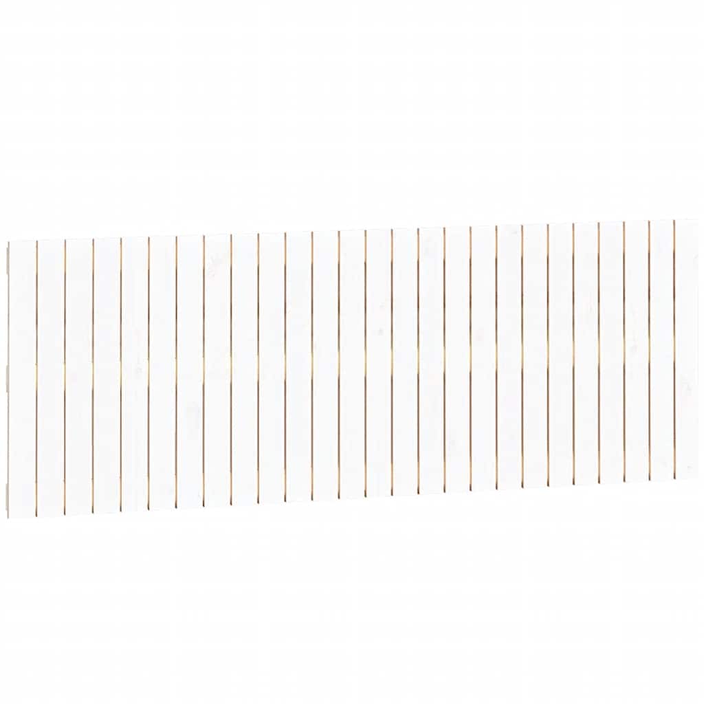 sengegavl 166x3x60 cm massivt fyrretræ hvid
