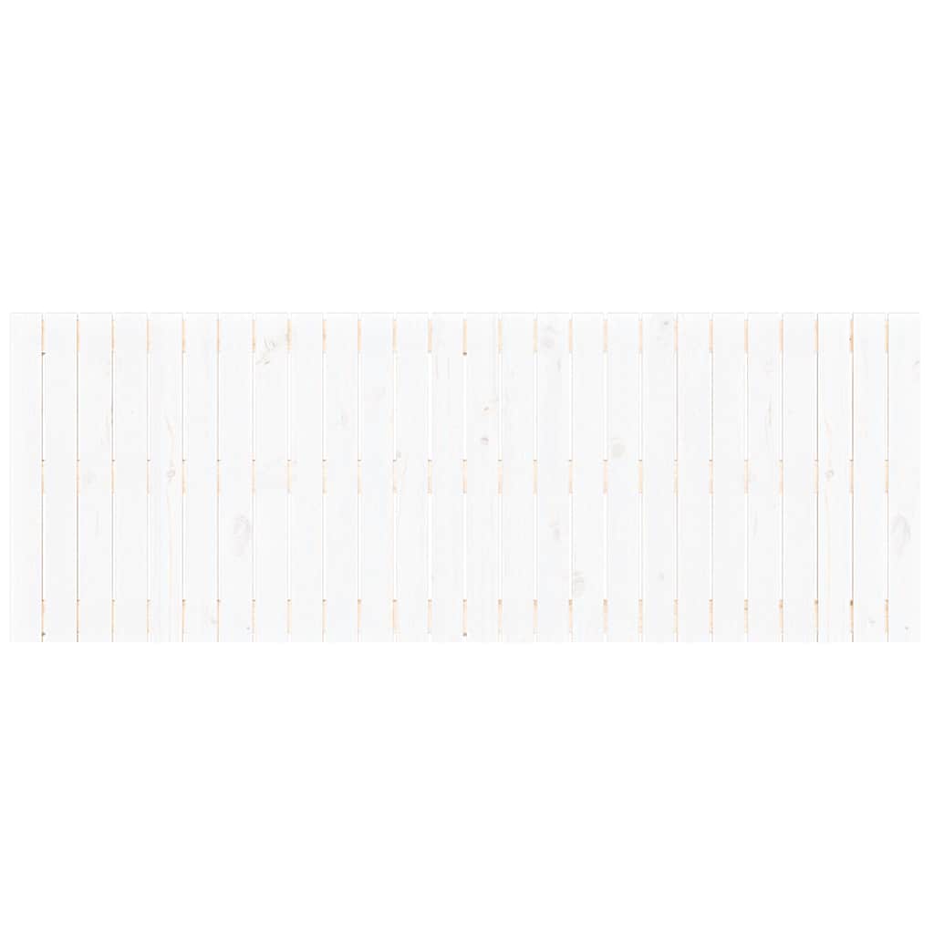 sengegavl 166x3x60 cm massivt fyrretræ hvid