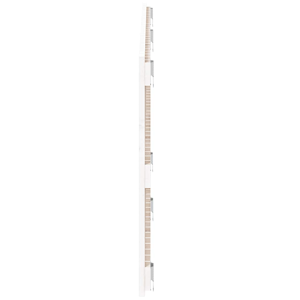 sengegavl 166x3x60 cm massivt fyrretræ hvid