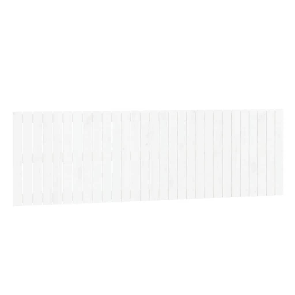 sengegavl 185x3x60 cm massivt fyrretræ hvid