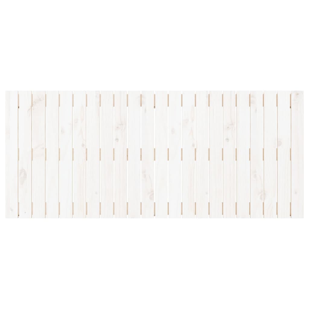 sengegavl 140x3x60 cm massivt fyrretræ hvid