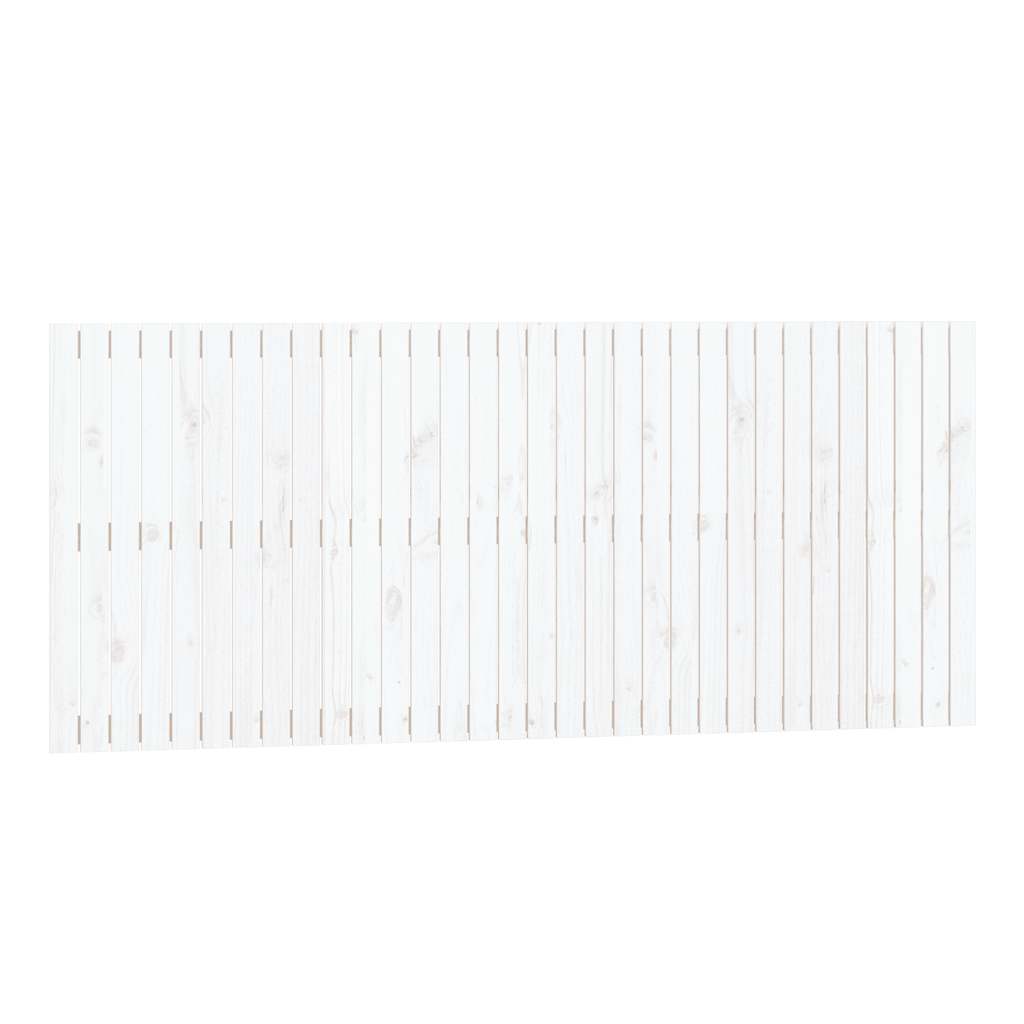 sengegavl 204x3x90 cm massivt fyrretræ hvid
