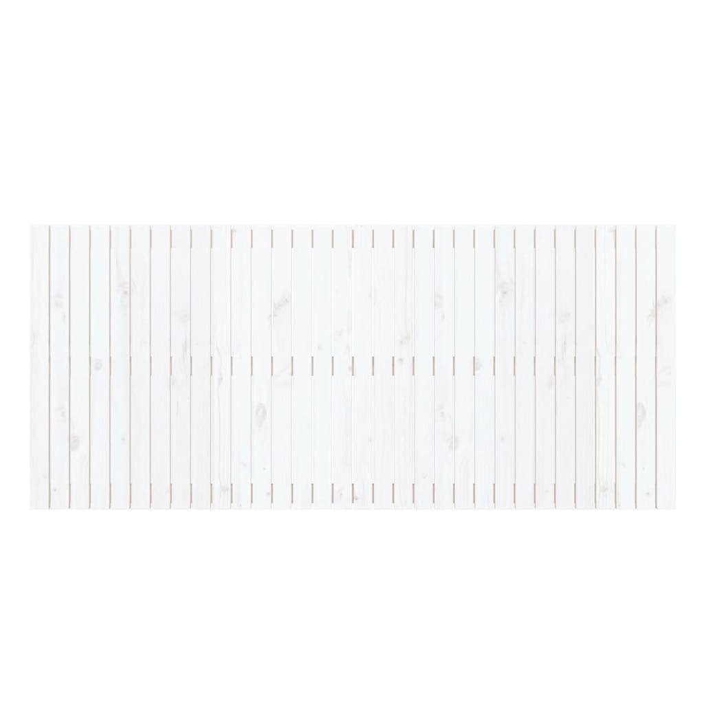 sengegavl 204x3x90 cm massivt fyrretræ hvid