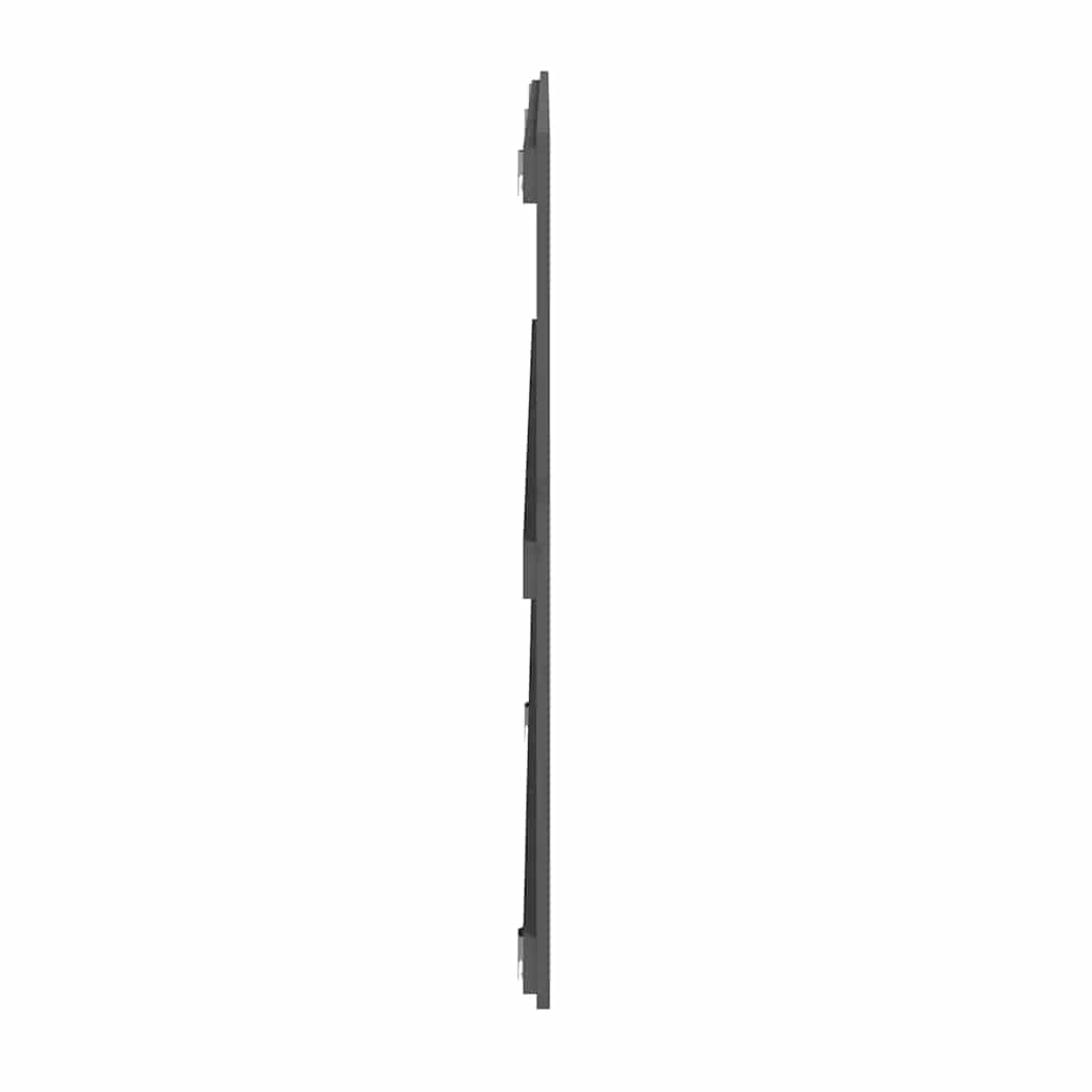 sengegavl 204x3x90 cm massivt fyrretræ grå