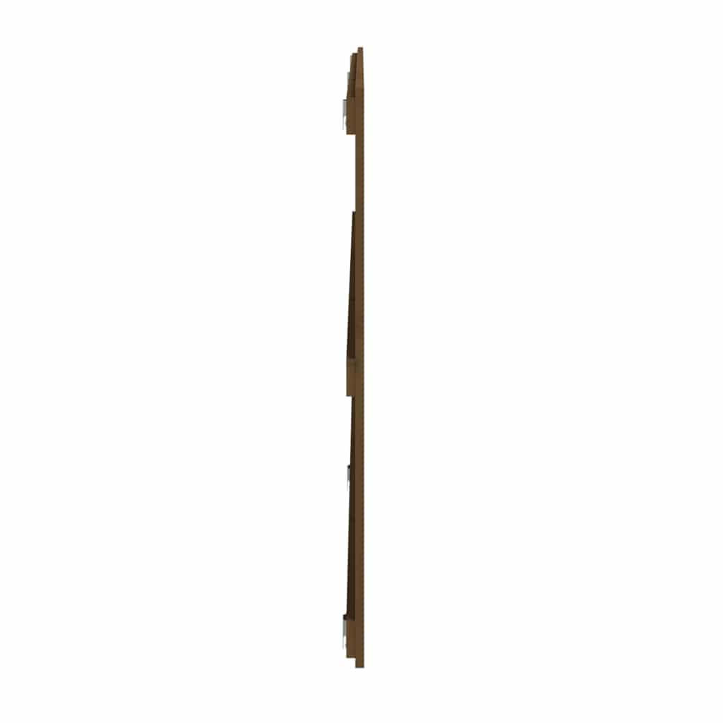 sengegavl 204x3x90 cm massivt fyrretræ gyldenbrun