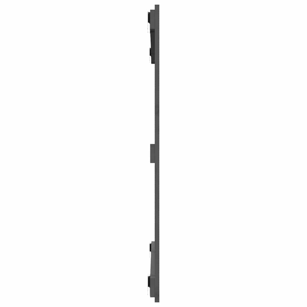 sengegavl 95,5x3x90 cm massivt fyrretræ grå