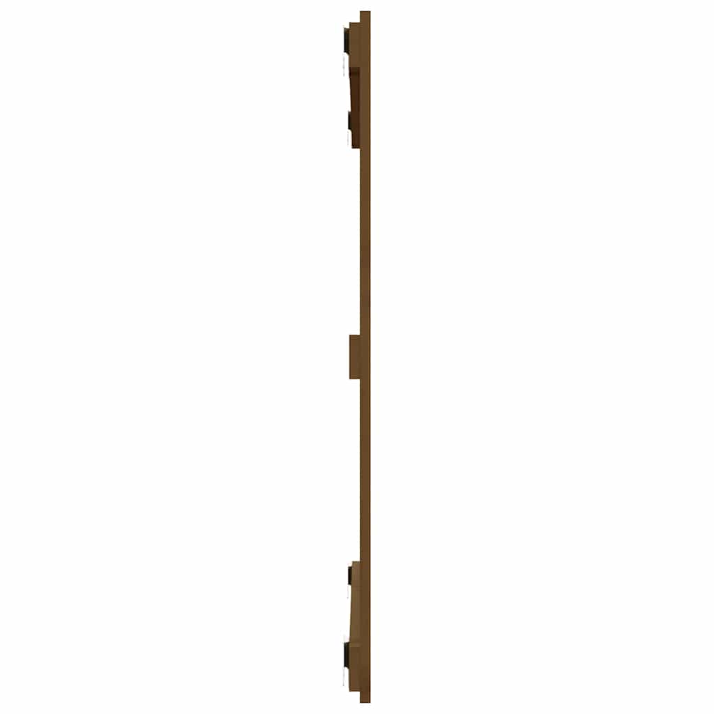 sengegavl 95,5x3x90 cm massivt fyrretræ gyldenbrun