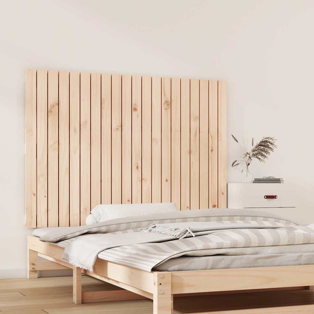 sengegavl 127,5x3x90 cm massivt fyrretræ