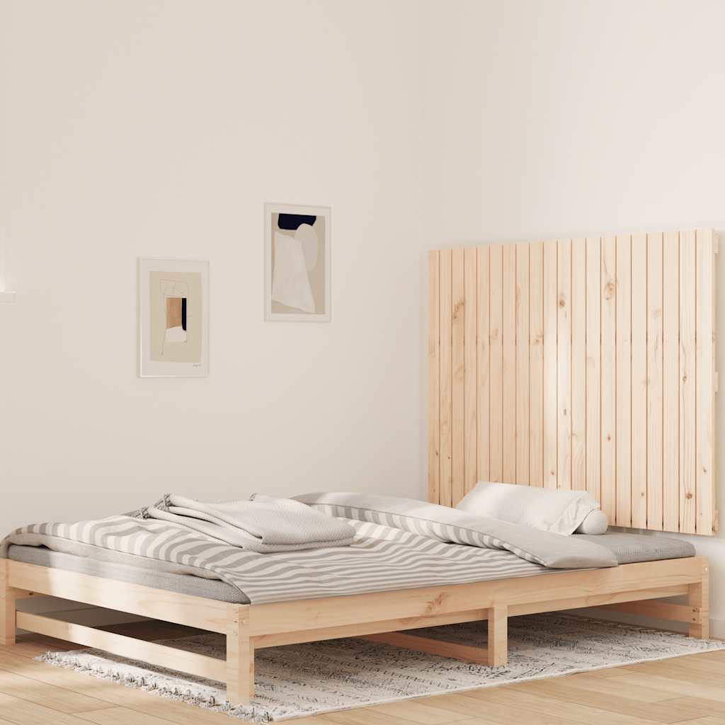 sengegavl 127,5x3x90 cm massivt fyrretræ
