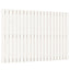 sengegavl 127,5x3x90 cm massivt fyrretræ hvid