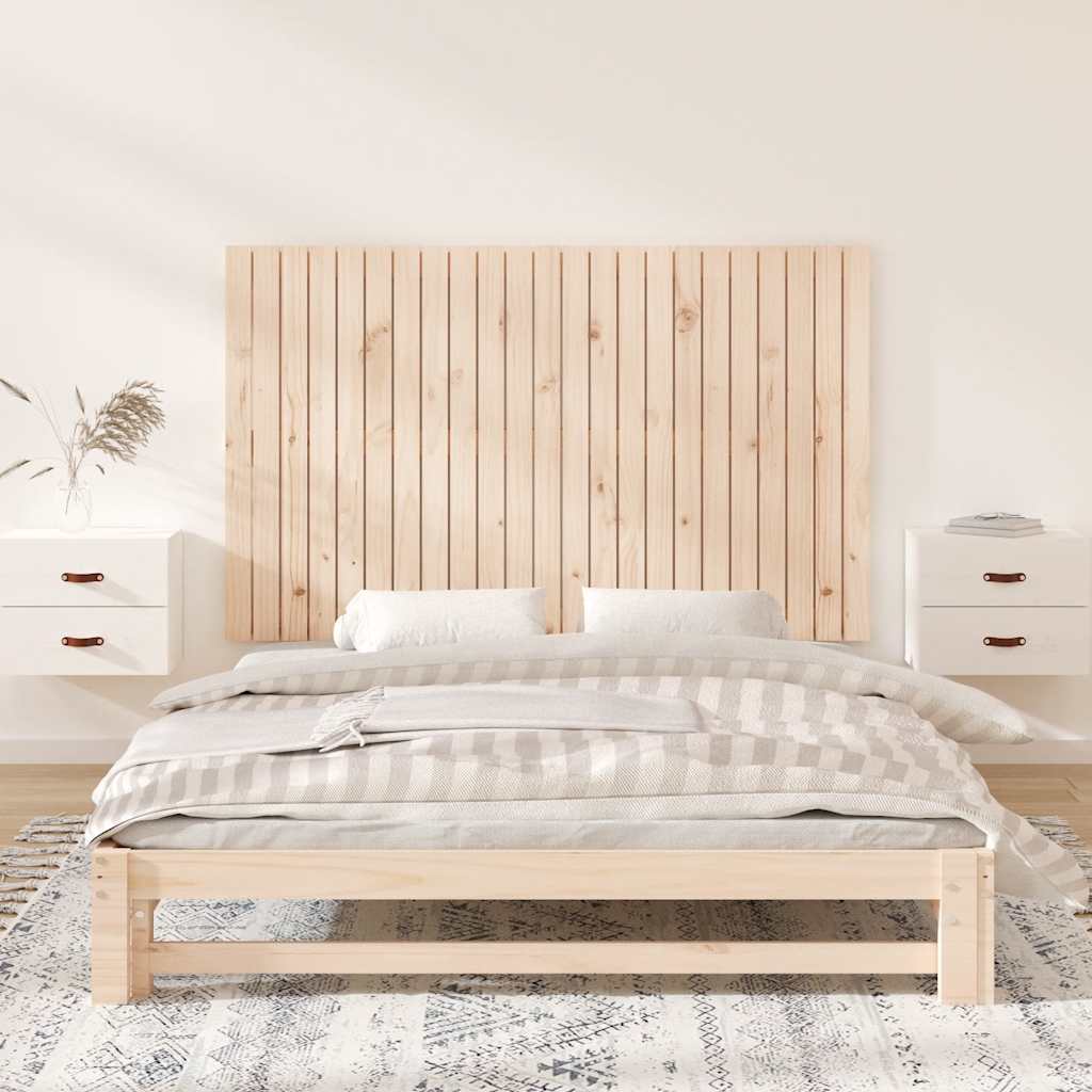 sengegavl 147x3x90 cm massivt fyrretræ