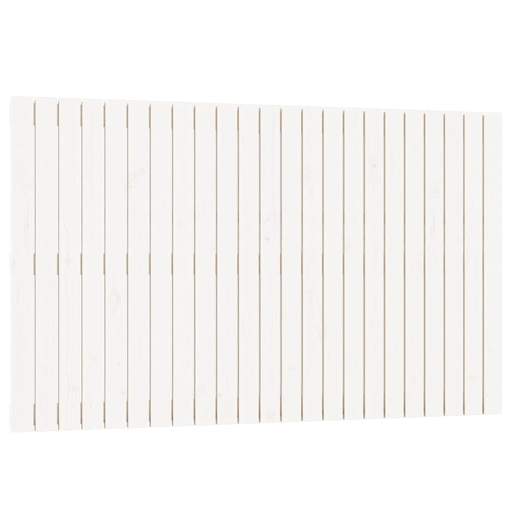 sengegavl 147x3x90 cm massivt fyrretræ hvid