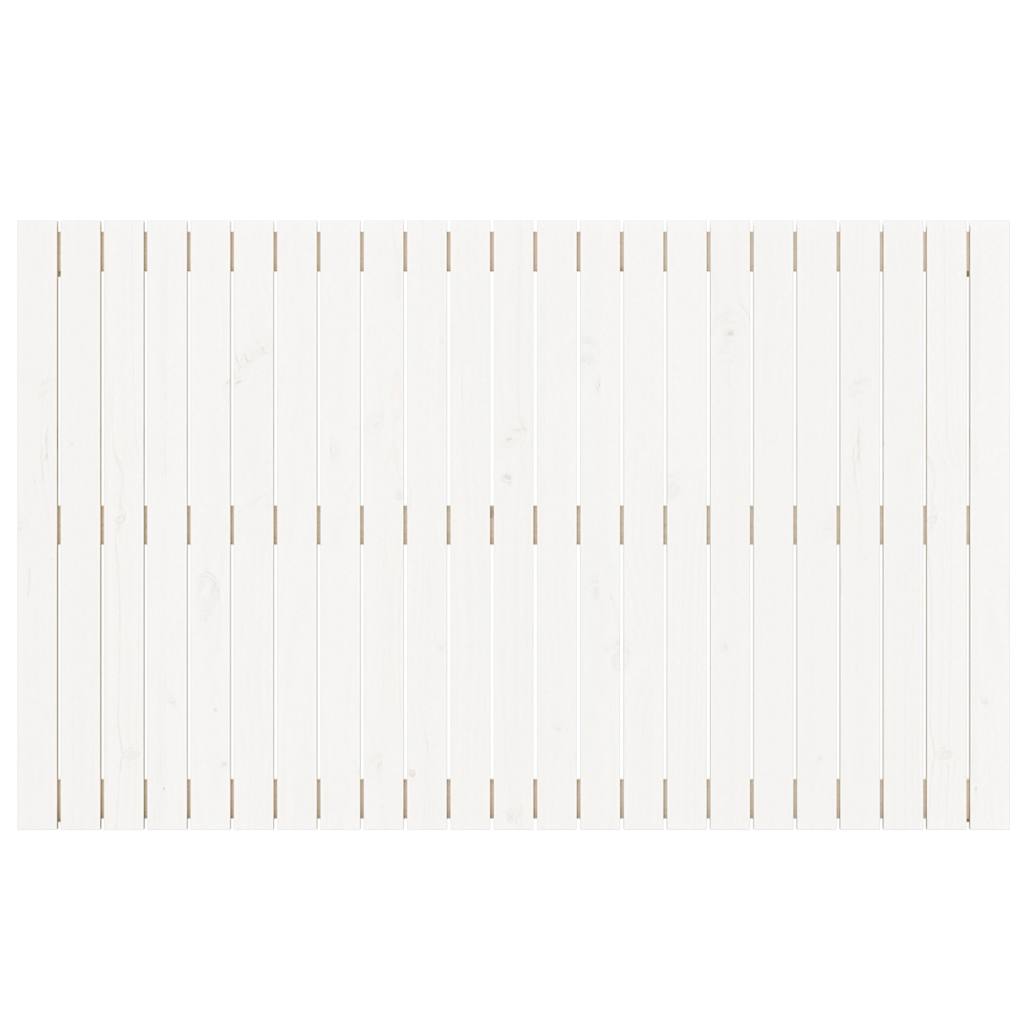 sengegavl 147x3x90 cm massivt fyrretræ hvid