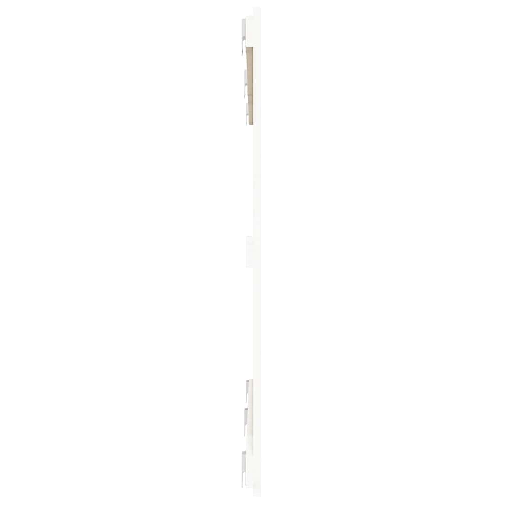 sengegavl 147x3x90 cm massivt fyrretræ hvid