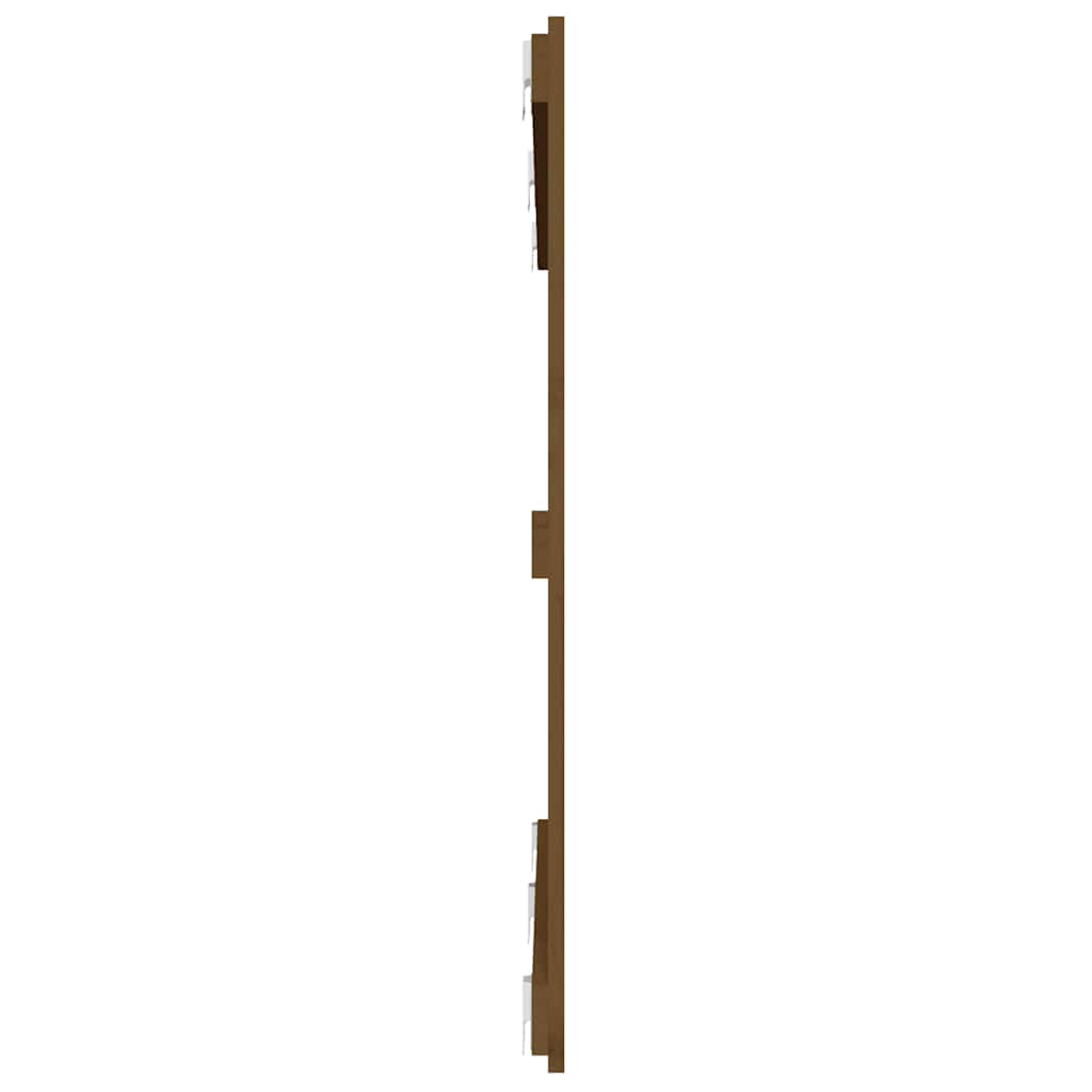 sengegavl 147x3x90 cm massivt fyrretræ gyldenbrun