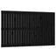 sengegavl 147x3x90 cm massivt fyrretræ sort