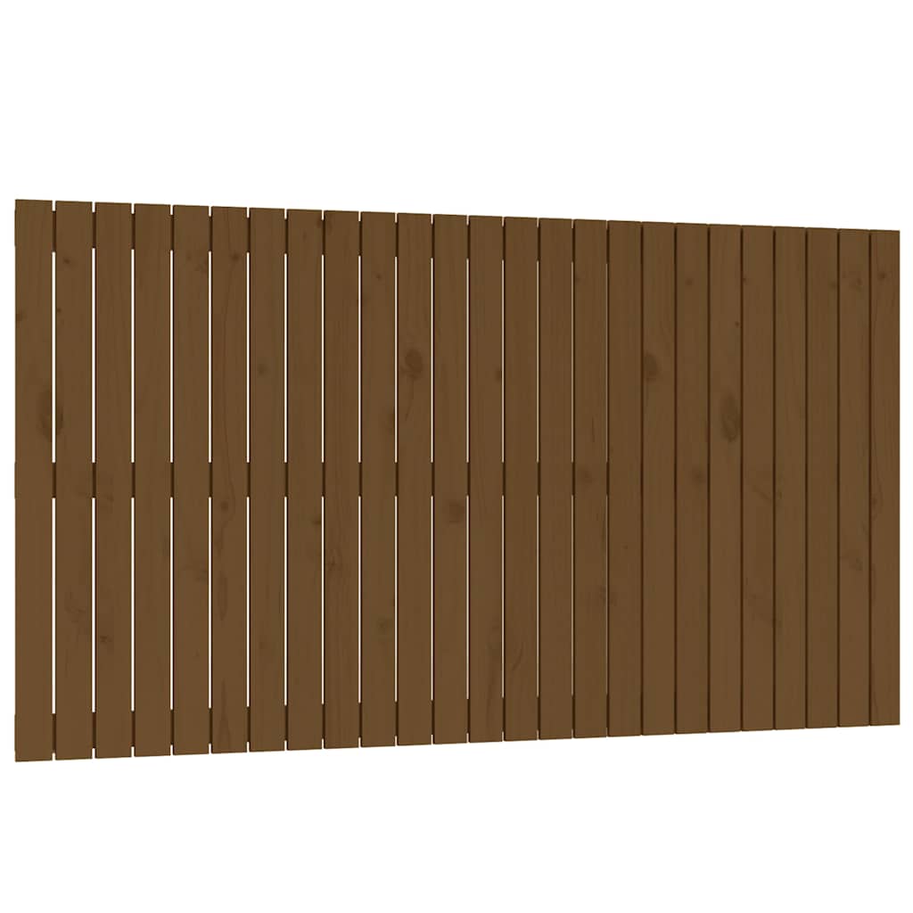 sengegavl 159,5x3x90 cm massivt fyrretræ gyldenbrun