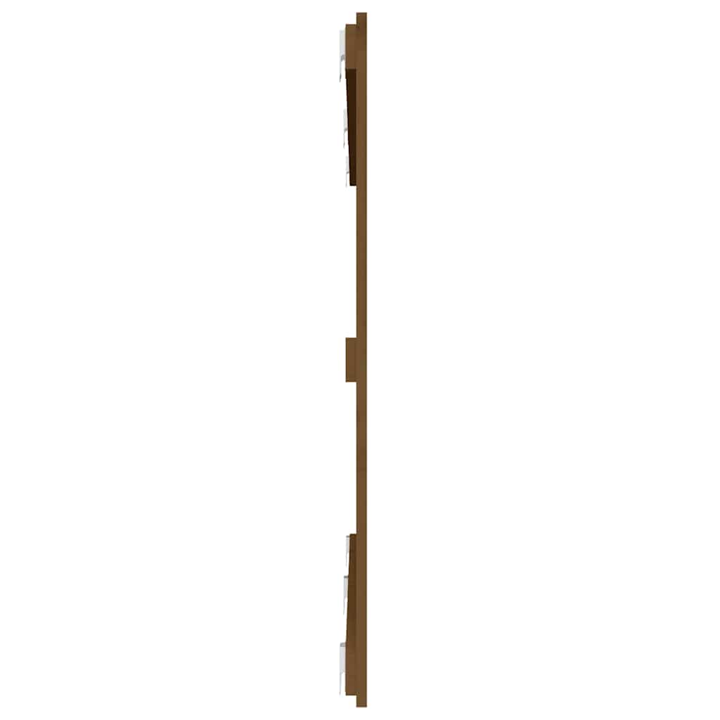 sengegavl 159,5x3x90 cm massivt fyrretræ gyldenbrun