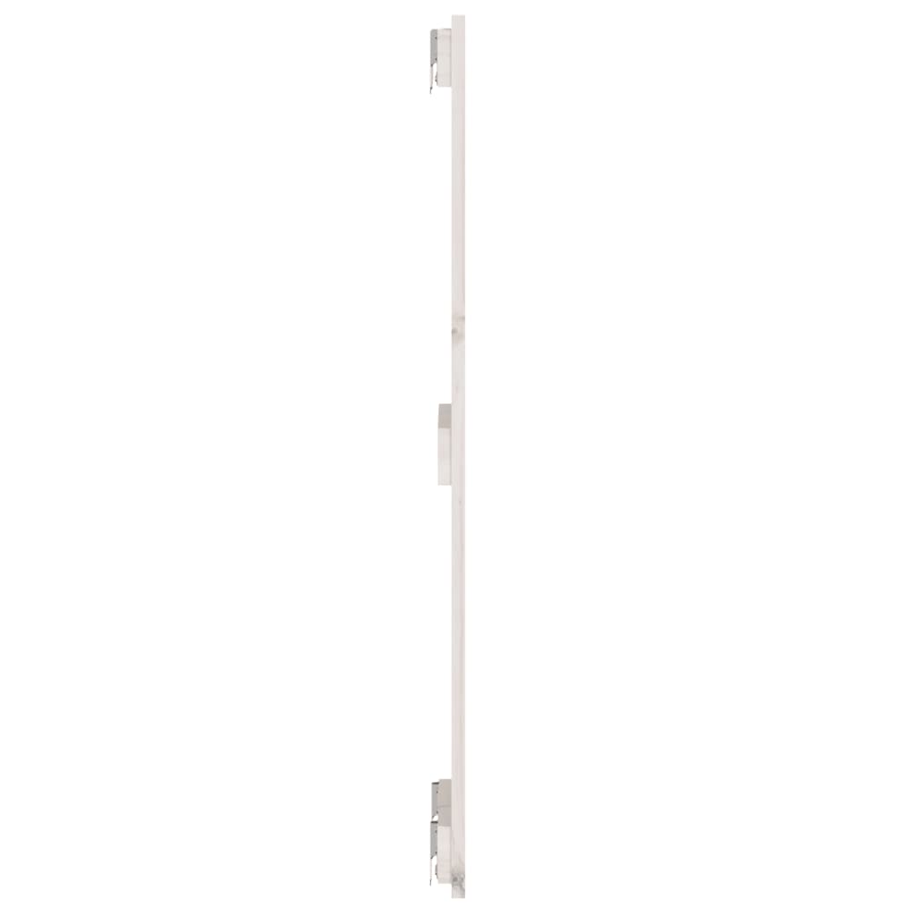 sengegavl 82,5x3x90 cm massivt fyrretræ hvid