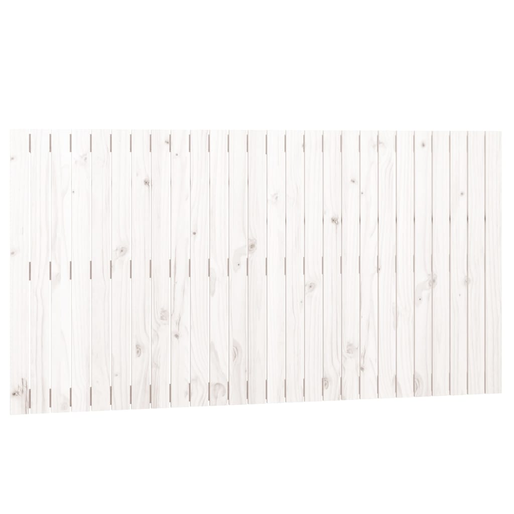 sengegavl 166x3x90 cm massivt fyrretræ hvid