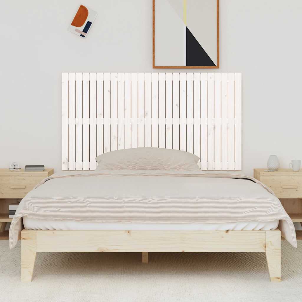 sengegavl 166x3x90 cm massivt fyrretræ hvid