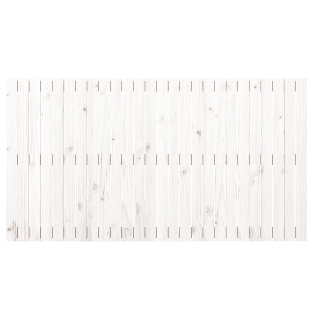 sengegavl 166x3x90 cm massivt fyrretræ hvid