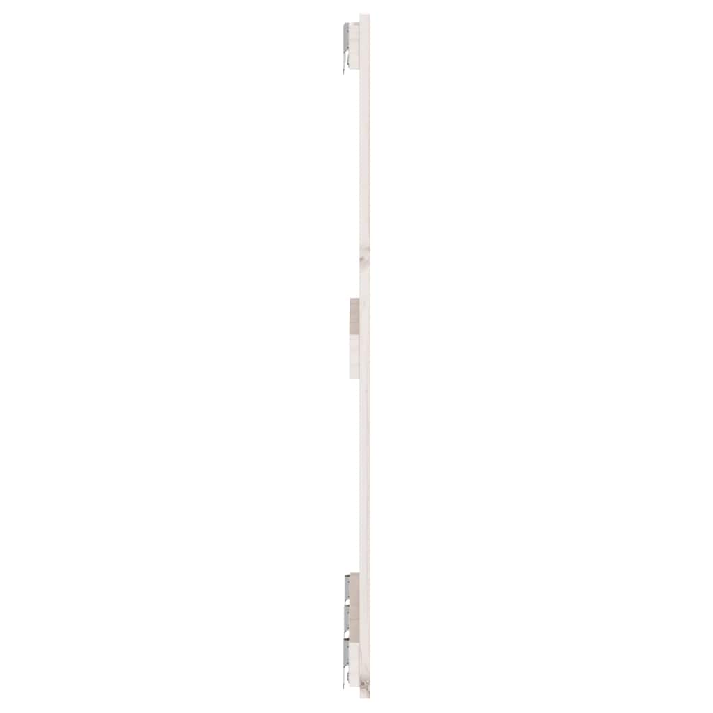 sengegavl 166x3x90 cm massivt fyrretræ hvid