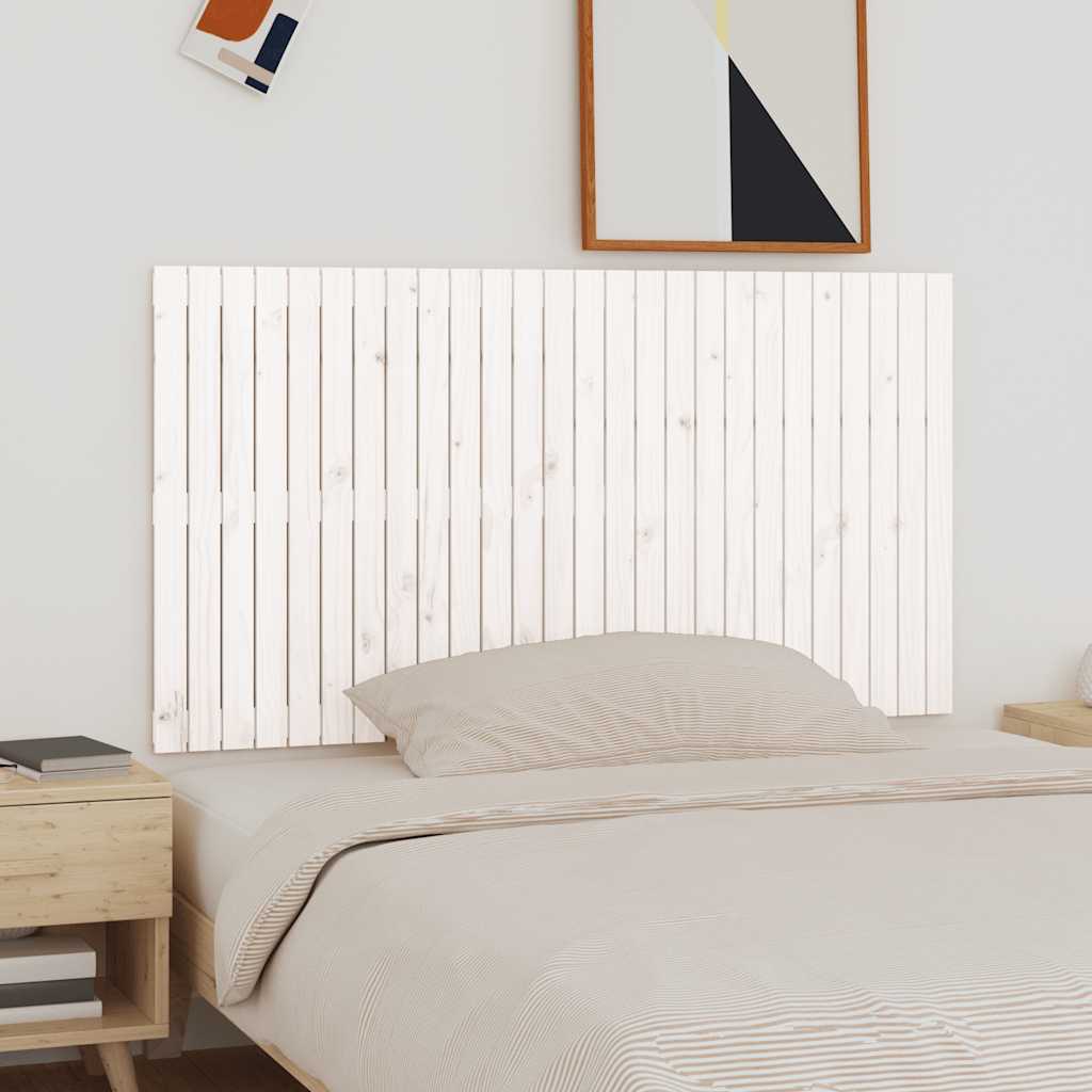 sengegavl 166x3x90 cm massivt fyrretræ hvid