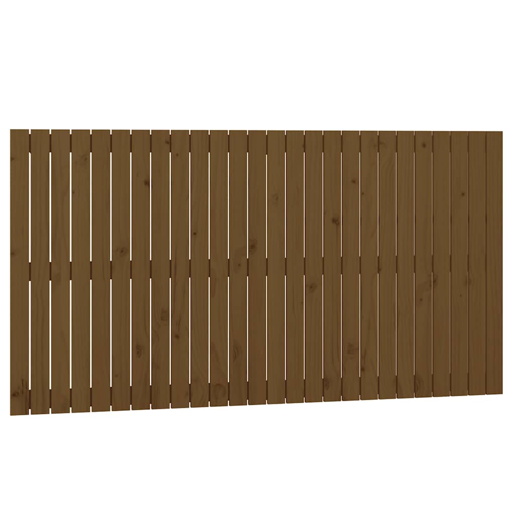 sengegavl 166x3x90 cm massivt fyrretræ gyldenbrun