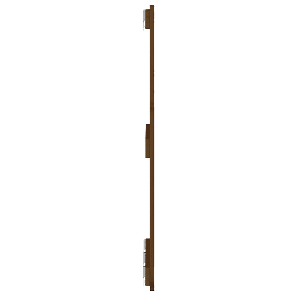 sengegavl 166x3x90 cm massivt fyrretræ gyldenbrun