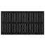 sengegavl 166x3x90 cm massivt fyrretræ sort