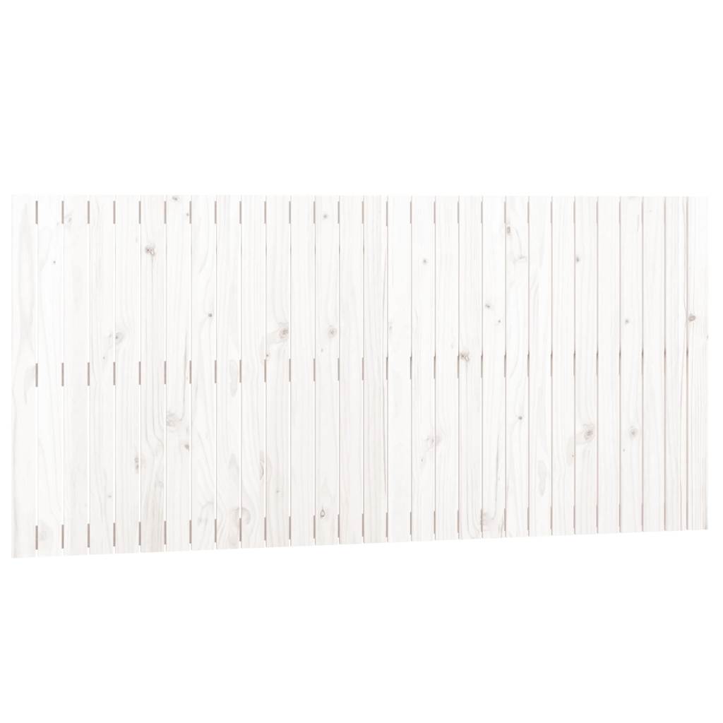 sengegavl 185x3x90 cm massivt fyrretræ hvid