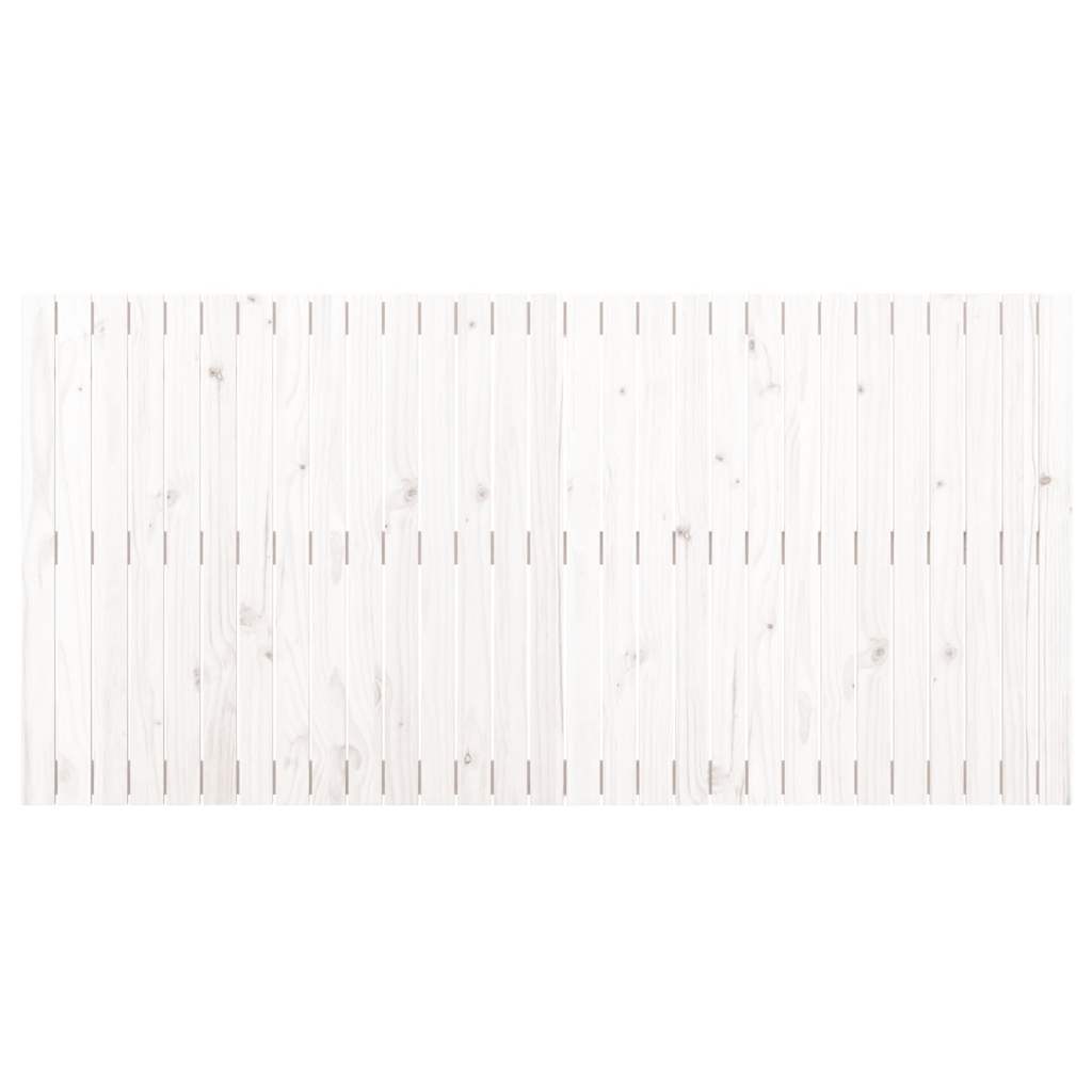 sengegavl 185x3x90 cm massivt fyrretræ hvid