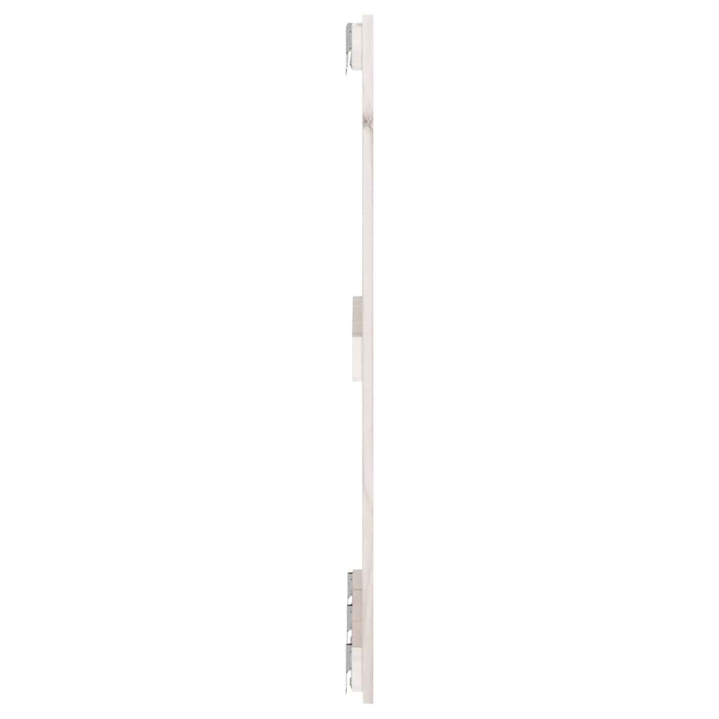sengegavl 185x3x90 cm massivt fyrretræ hvid