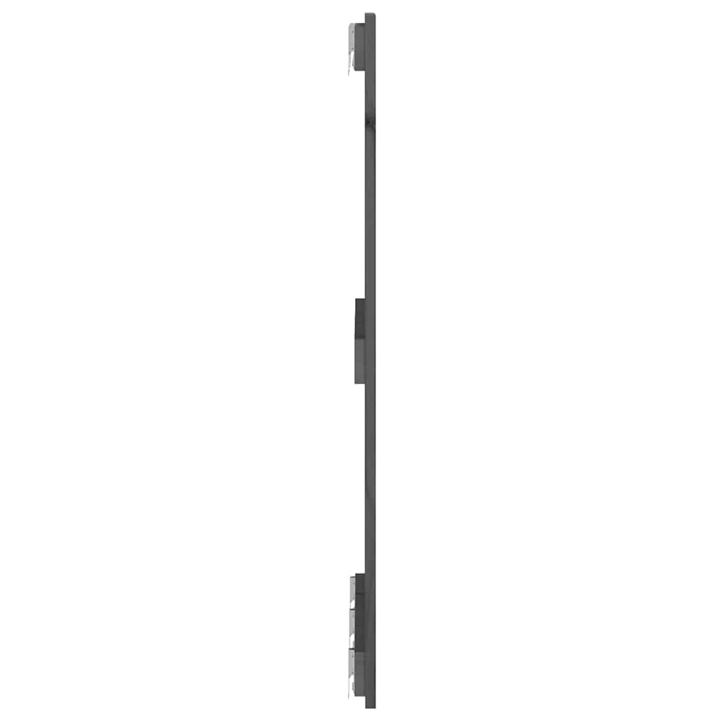 sengegavl 185x3x90 cm massivt fyrretræ grå