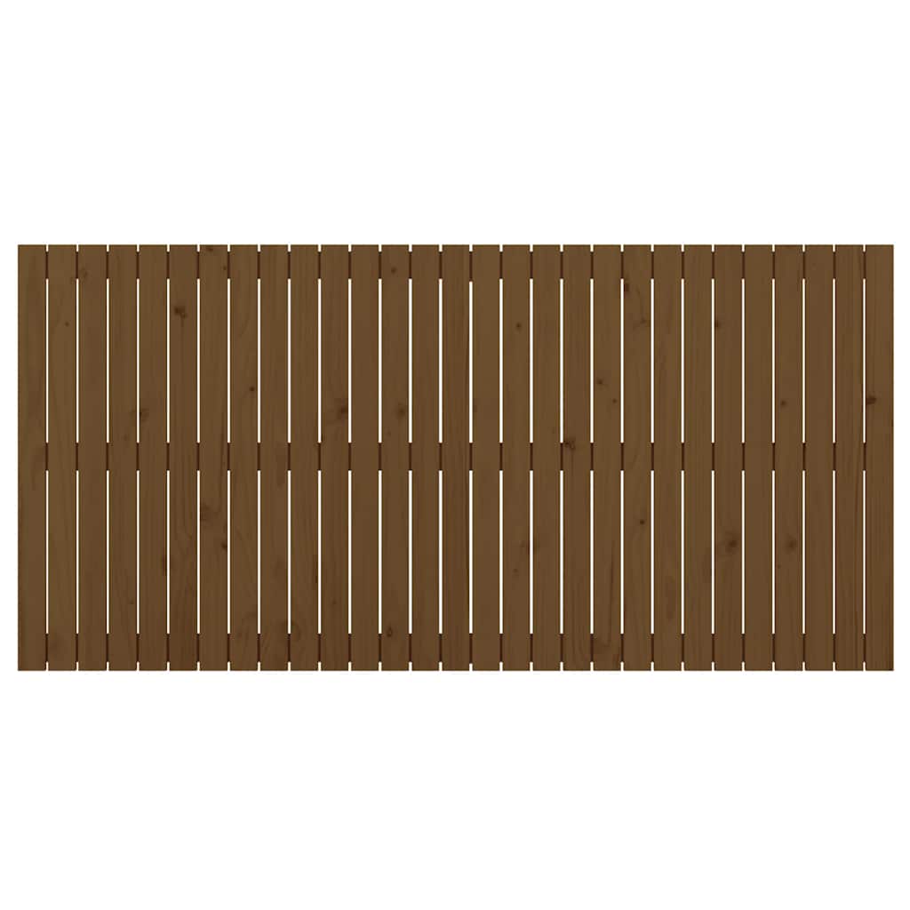 sengegavl 185x3x90 cm massivt fyrretræ gyldenbrun